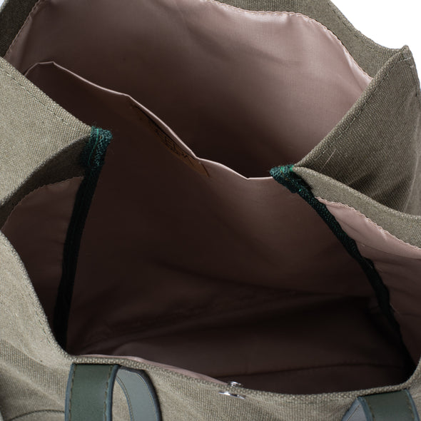 THE CARRYALL TOTE - OLIVE GREEN