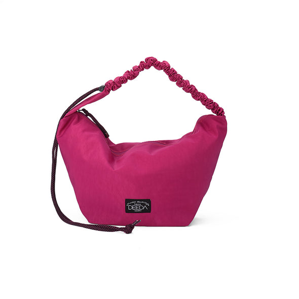 FRILLY HOBO BAG - FUCHSIA