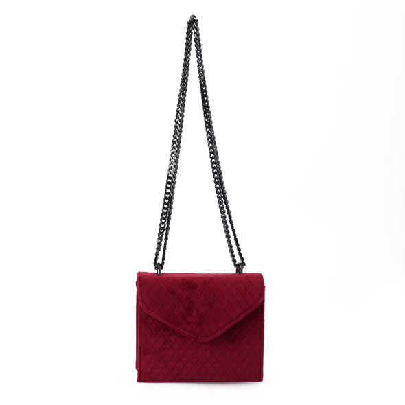 DAZE FLAP BAG - BURGUNDY