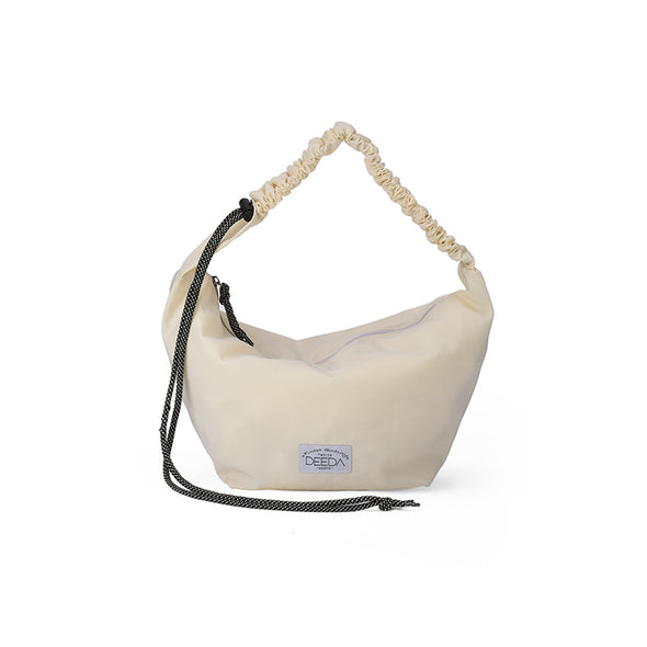 FRILLY HOBO BAG - BEIGE