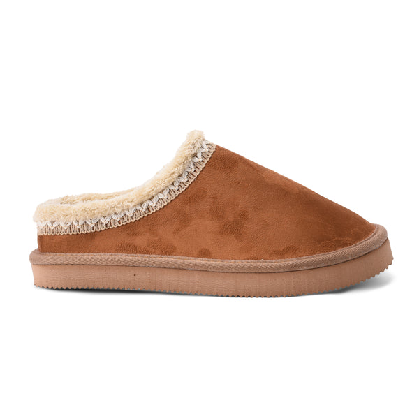 BUZZ SUEDE MULES - CAMEL