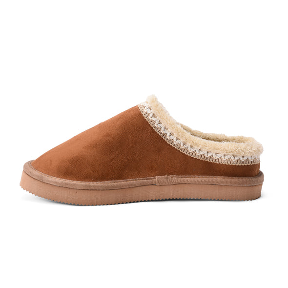 BUZZ SUEDE MULES - CAMEL