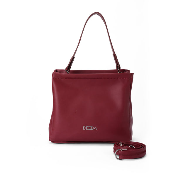 SKAI MINI TOTE  - BURGUNDY