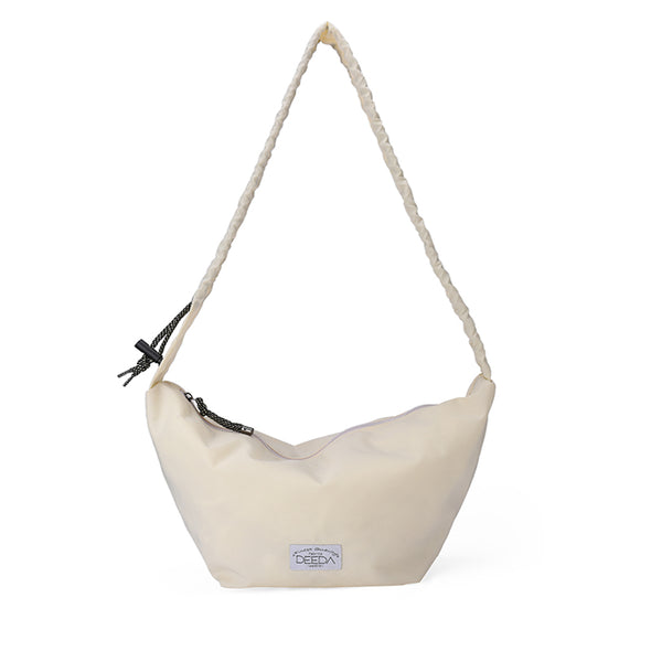 FRILLY HOBO BAG - BEIGE