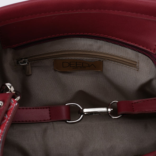 SKAI MINI TOTE  - BURGUNDY