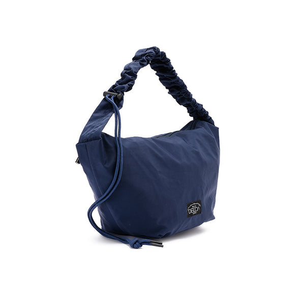 FRILLY HOBO BAG -  NAVY