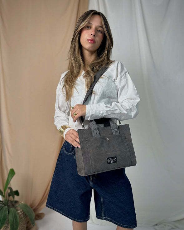 WEAVER MINI TOTE - GREY