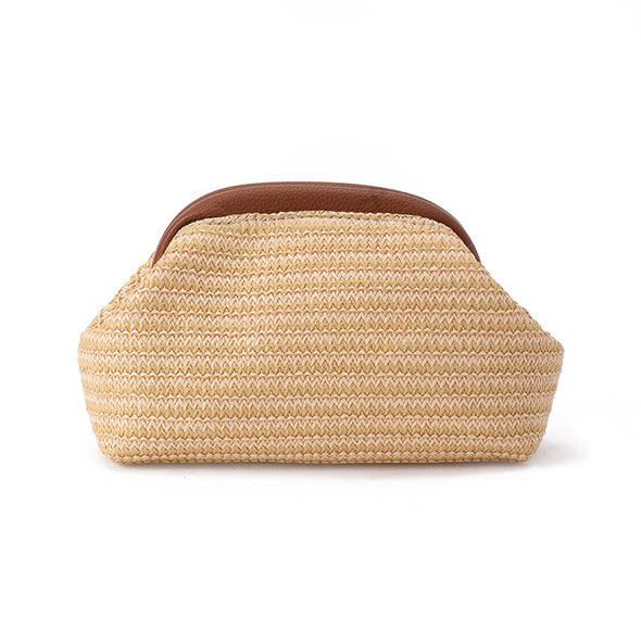 ZOE RAFFIA - CAMEL
