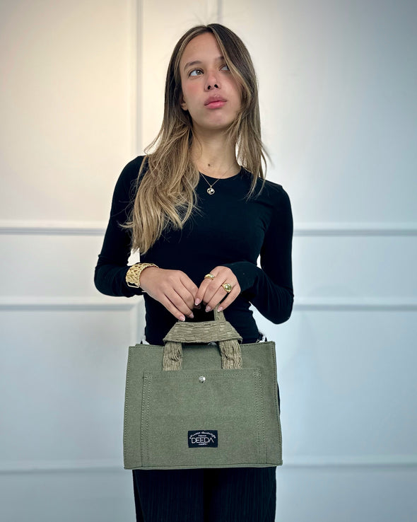 WEAVER MINI TOTE - OLIVE