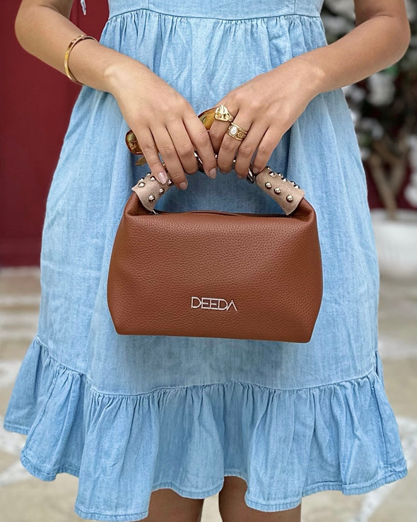 LEILA MINI HOBO - CAMEL