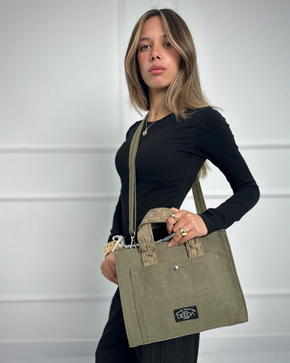 WEAVER MINI TOTE - OLIVE