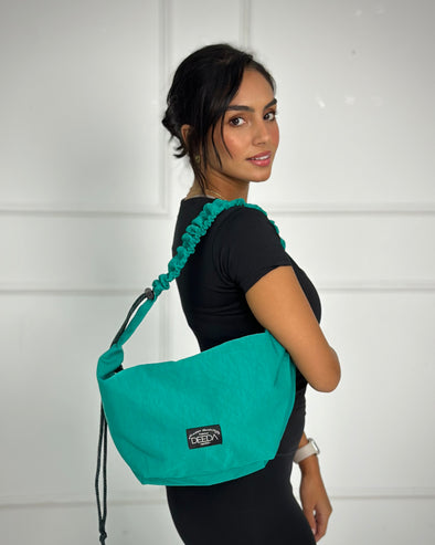 FRILLY HOBO BAG - GREEN