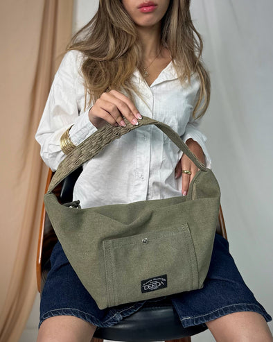 WEAVER HOBO - OLIVE