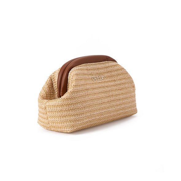 ZOE RAFFIA - CAMEL