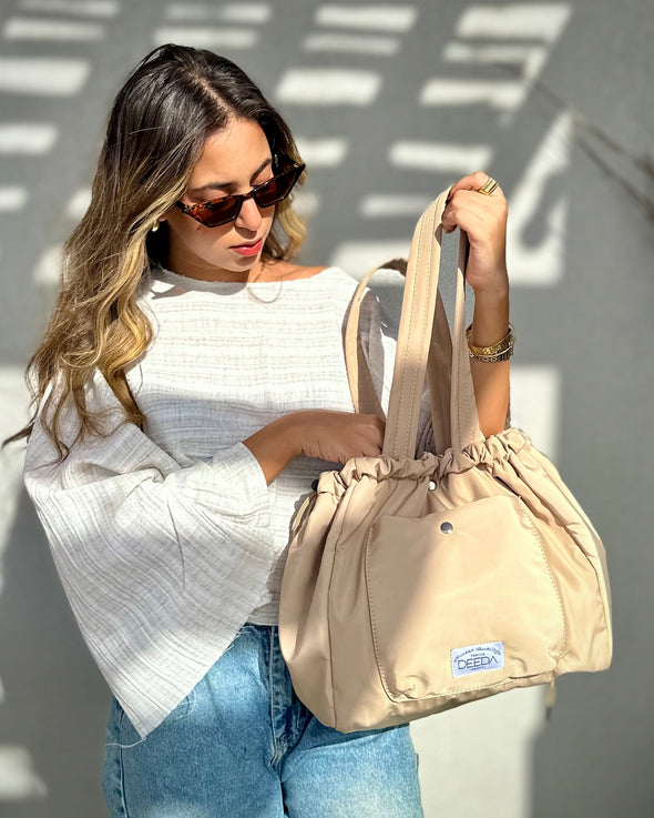 COOPER SHOULDER BAG - CAMEL