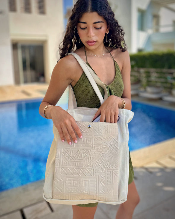 ZUMA Tote - LIGHT BEIGE