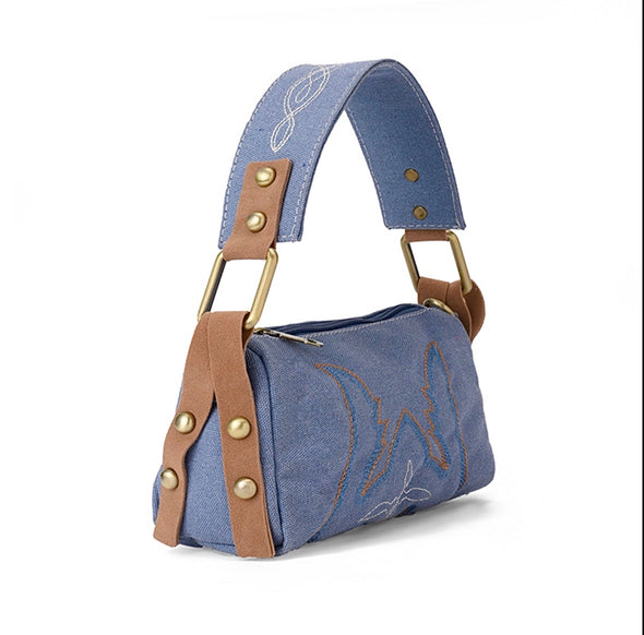 SWIFT CANVAS CROSS BAG - BLUE