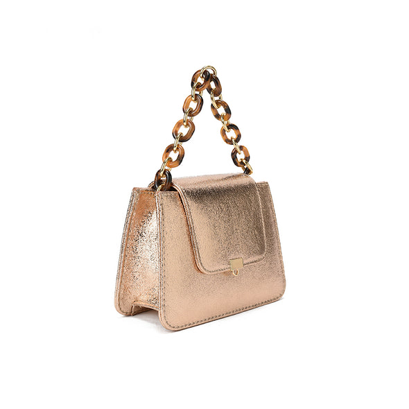 DOUCHA - ROSE GOLD FOILED LEATHER