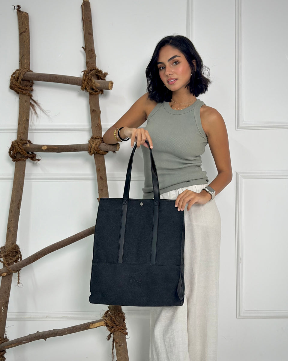 THE CARRYALL TOTE - BLACK – Deeda