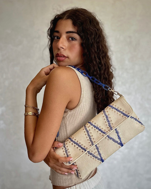 KIKI CLUTCH - BLUE