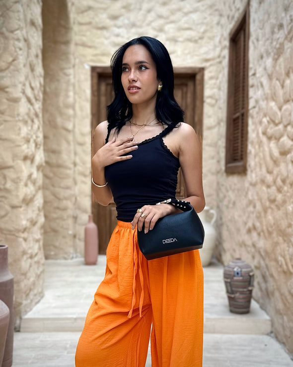 LEILA MINI HOBO - BLACK