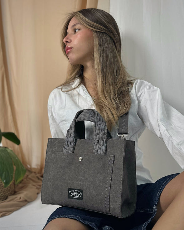 WEAVER MINI TOTE - GREY