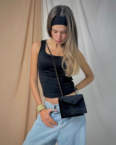 DAZE FLAP BAG - BLACK