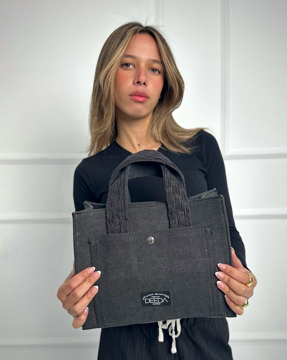 WEAVER MINI TOTE - BLACK