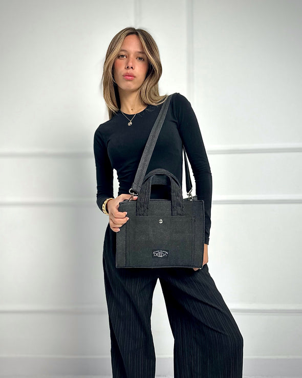 WEAVER MINI TOTE - BLACK