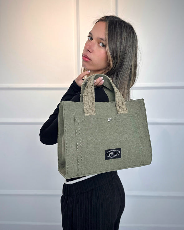 WEAVER MINI TOTE - OLIVE