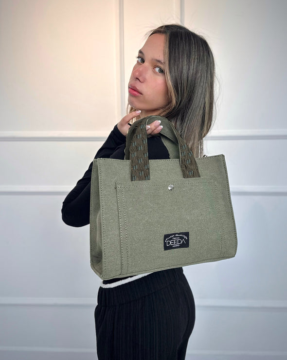 WEAVER MINI TOTE - OLIVE