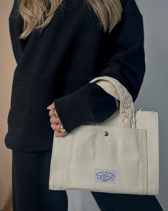 WEAVER MINI TOTE - BEIGE