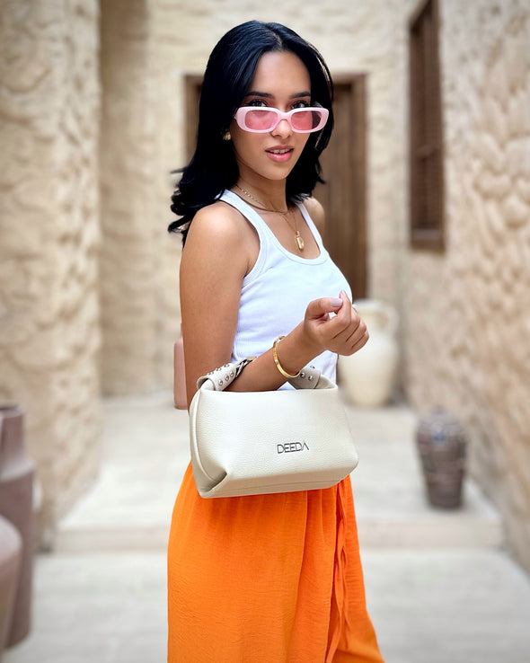 LEILA MINI HOBO - BEIGE