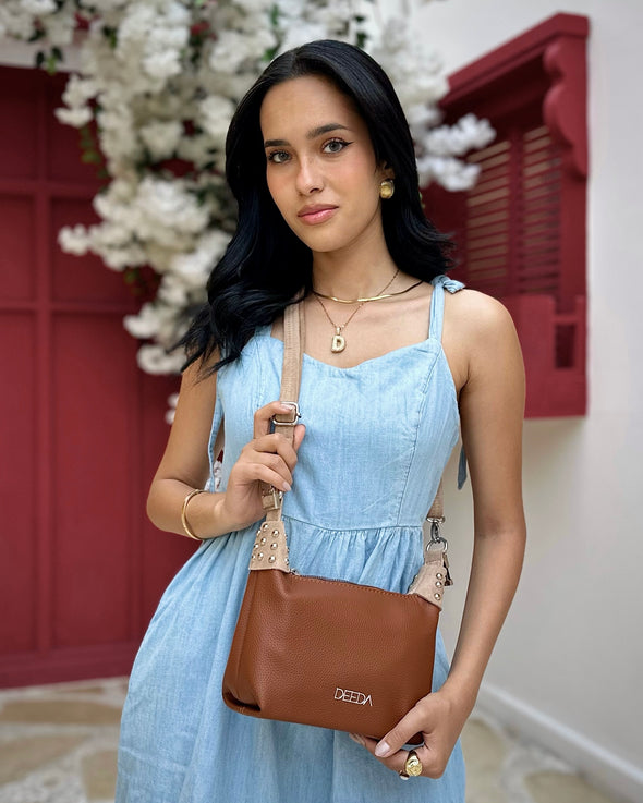 LEILA MINI HOBO - CAMEL