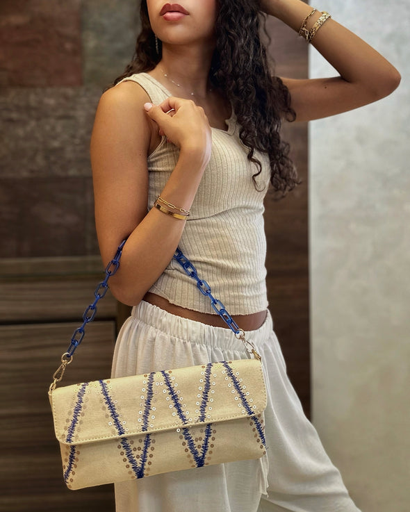KIKI CLUTCH - BLUE
