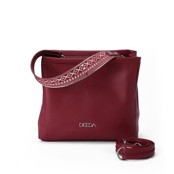 SKAI MINI TOTE  - BURGUNDY