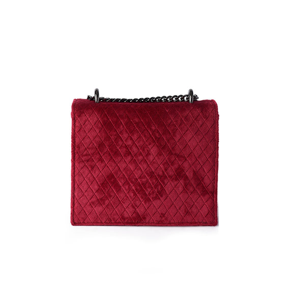 DAZE FLAP BAG - BURGUNDY