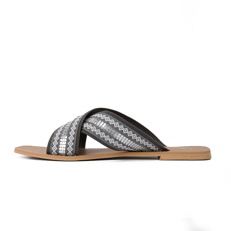 ZULU SLIPPERS - GREY – Deeda