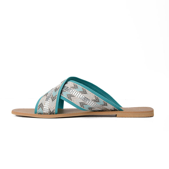 ZULU SLIPPERS - TURQUOISE