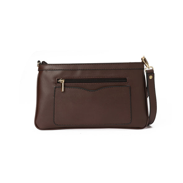 IVORY CLUTCH - BROWN