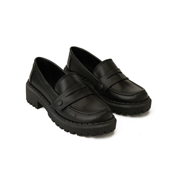 DUO CHUNKY LOAFERS - BLACK