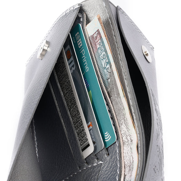 DIVA wallet bag - SILVER GREY