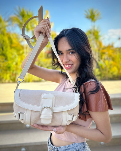 VICKY CROSSBODY BAG - BEIGE